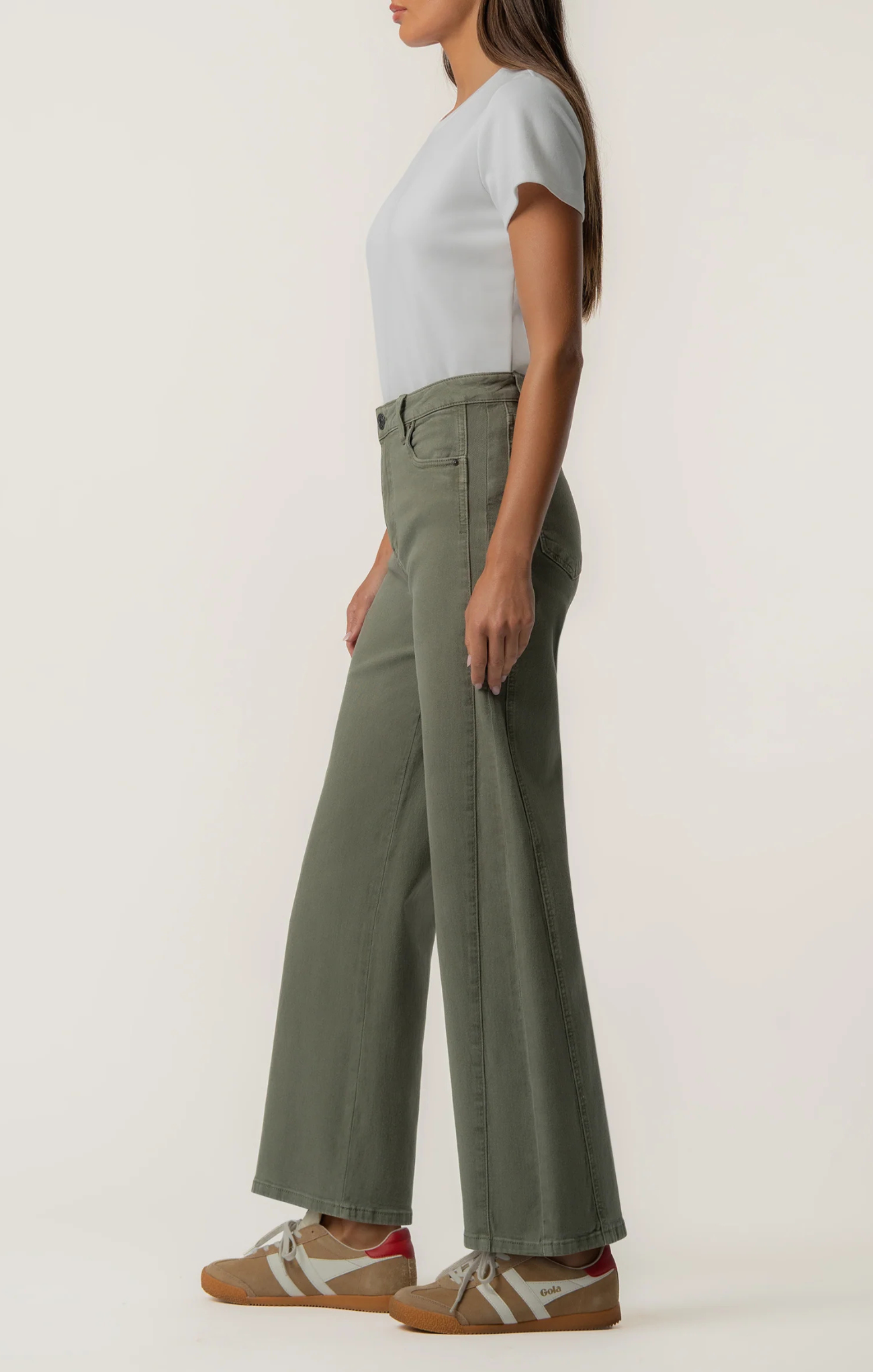 Meg High Rise Wide Leg W/ Side Panel