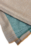 OBLONG SCARF WITH FRINGE-green,stripes,maroon,taupe,fringe,oblong