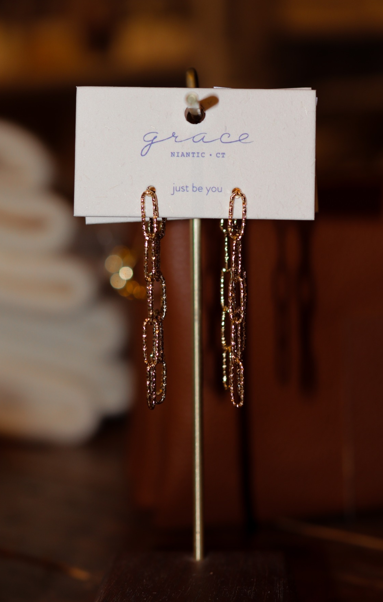 Odessa Paperclip Drop Earrings