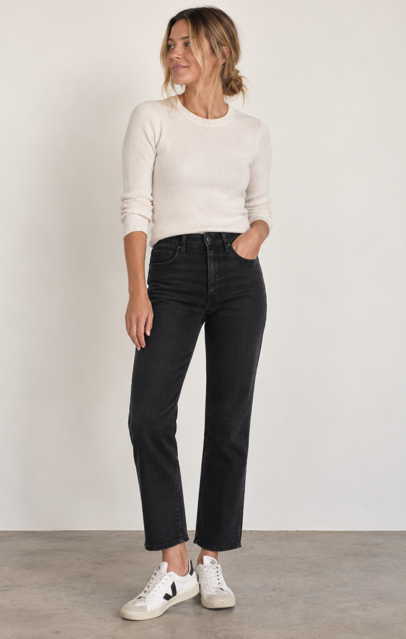 Rachel High Rise Fab Ab Raw Hem