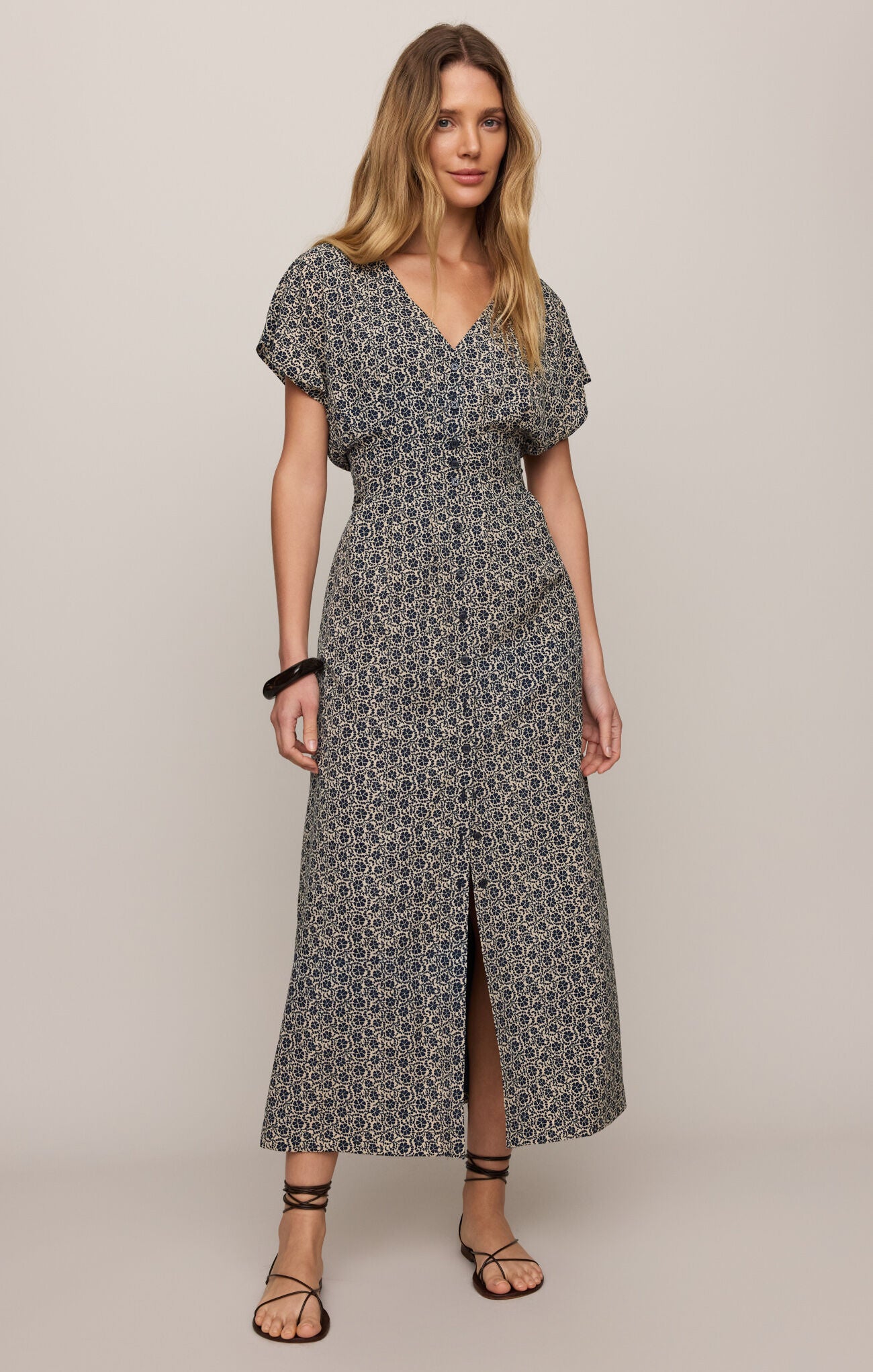 irisse midi dress Women's Iris Linen Midi Dress | Red
