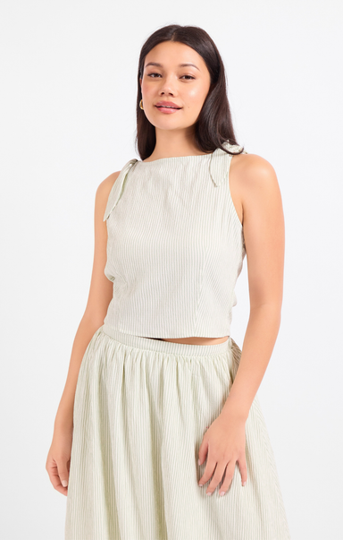 shop-at-grace-see-me-stripe-pleated-top-sage-cream-front