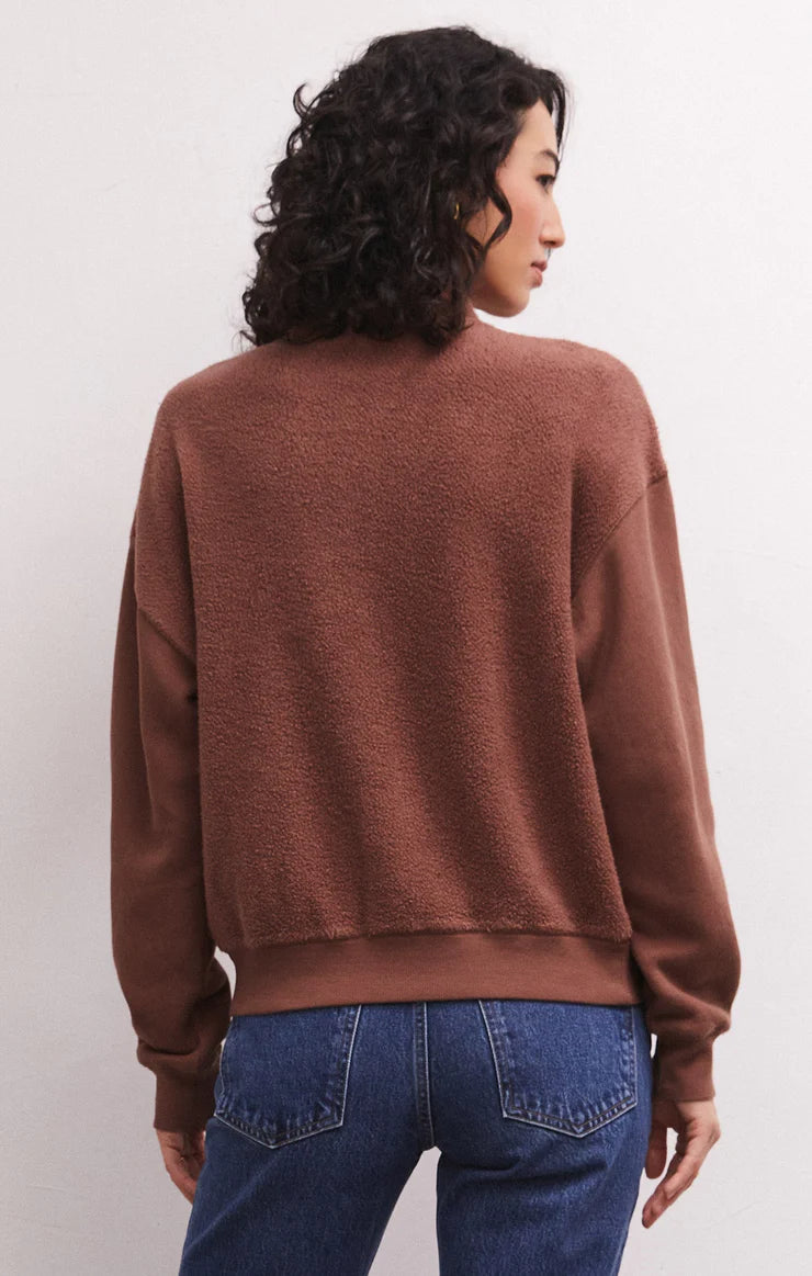 Sequoia Fleece Sweatshirt - Rust, Sweatshirt, Zip up, Fleece
