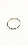 Silver ring on a white background