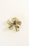 Beige scrunchie on a white background