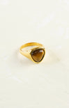 gold ring with tiger eye stone