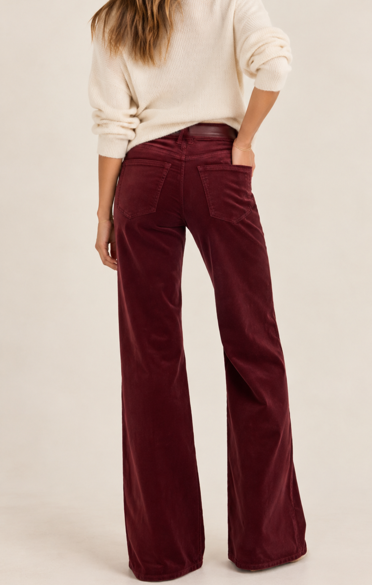 Velvet Good Waist Palazzo Jean