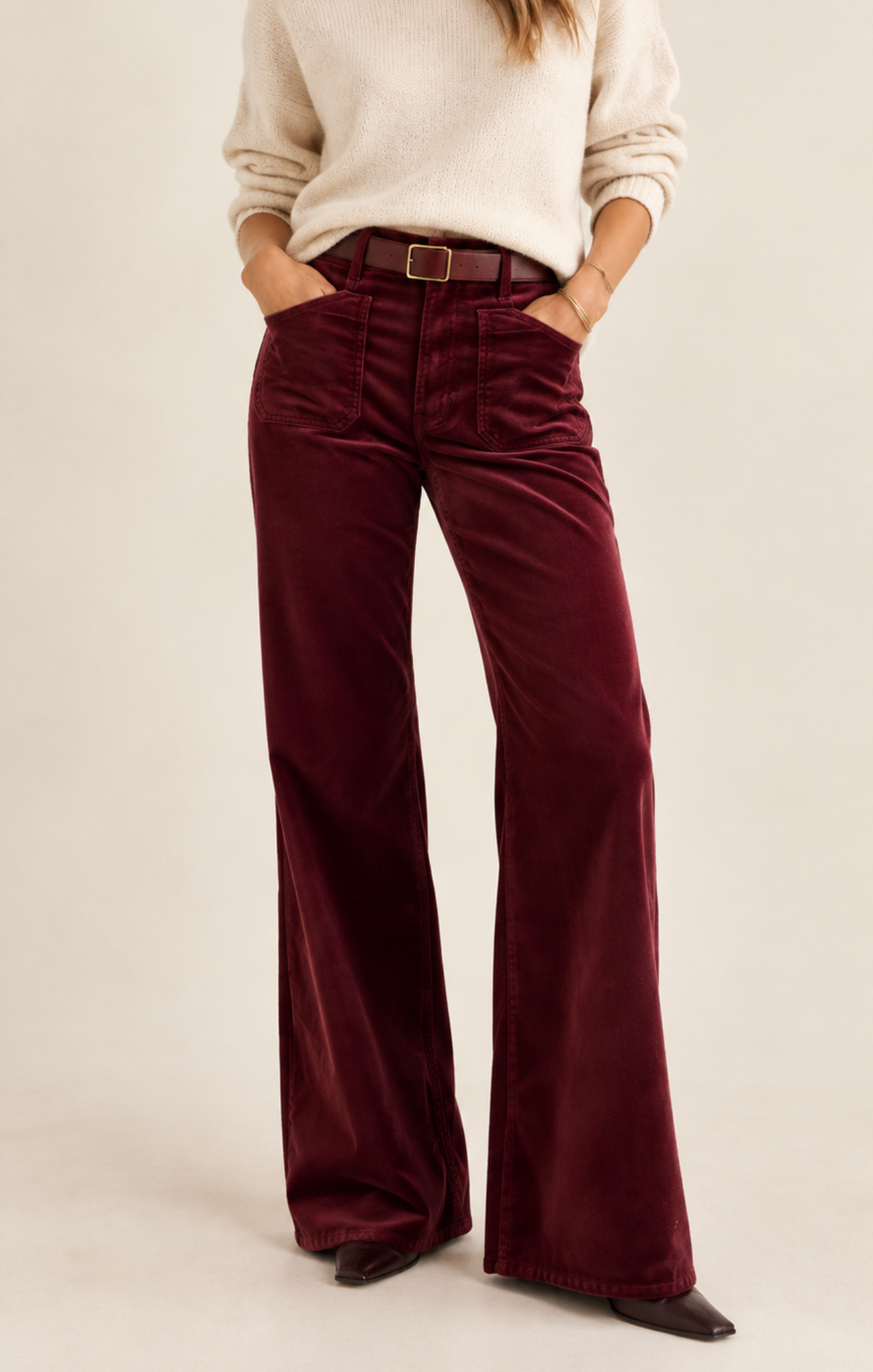 Velvet Good Waist Palazzo Jean