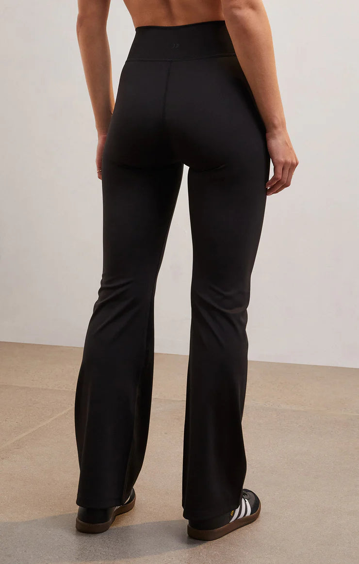 WEAR ME OUT FLARE PANT-black,flare bottom,high waisted,elastic waistband,stretchy fabric
