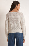 KASIA SWEATER-z-supply,white,long sleeves,round neckline,scalloping,long sleeves