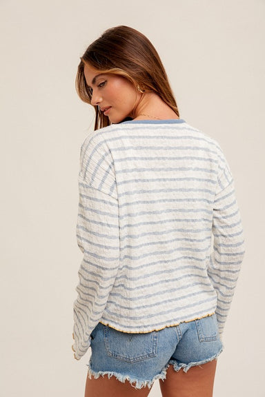 Alina Bell Sleeve Stripe Top - shopatgrace.com