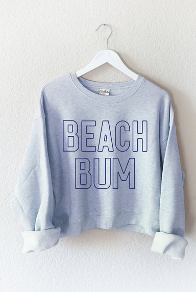 Beach Bum Cropped Sweatshirt - shopatgrace.com