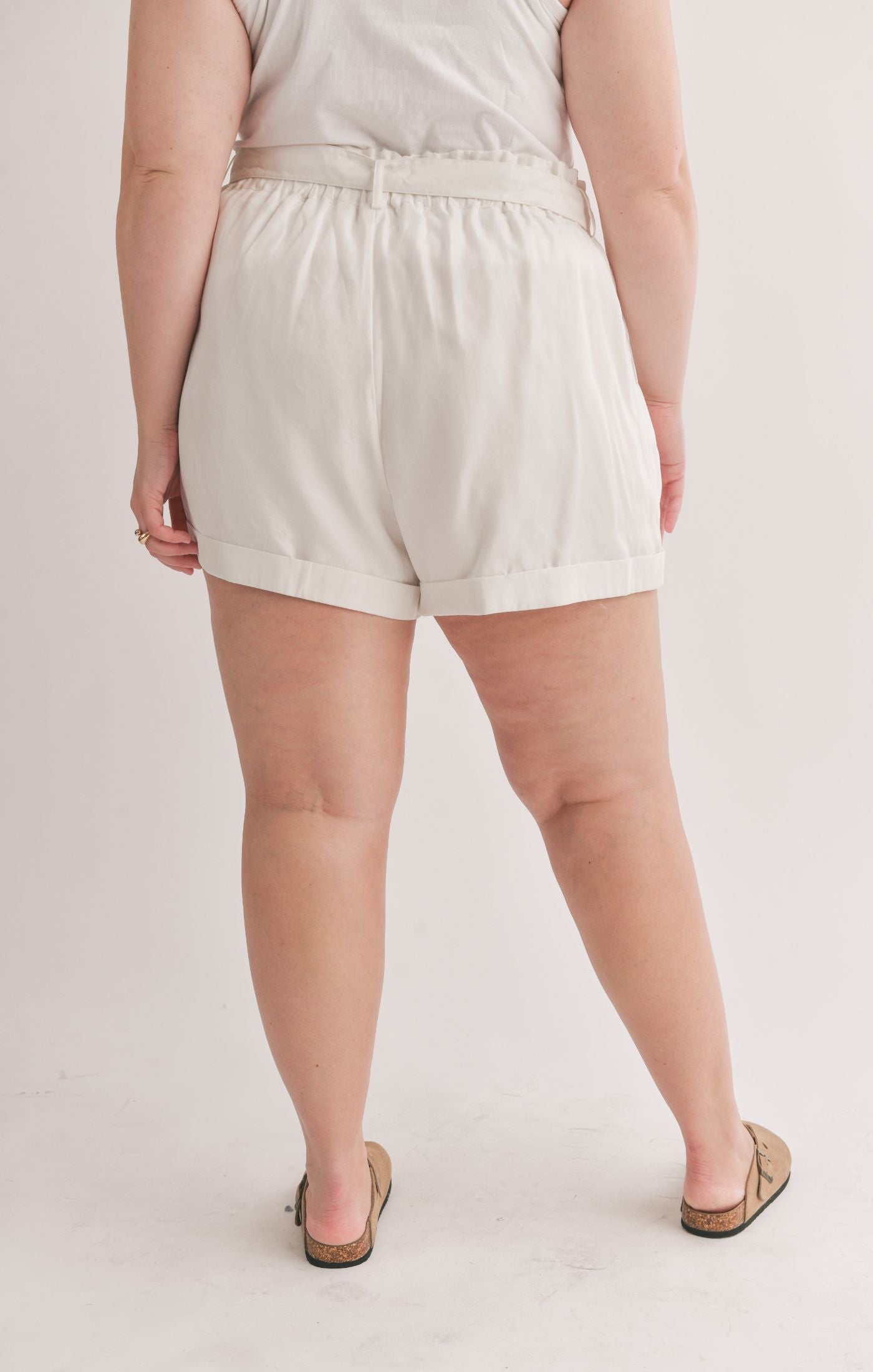 Curvy Dunes Belted Shorts - shopatgrace.com
