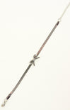 Leash with a decorative bow on a white background