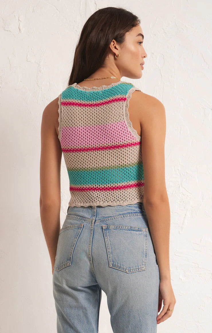 Sol Stripe Sweater Tank - shopatgrace.com