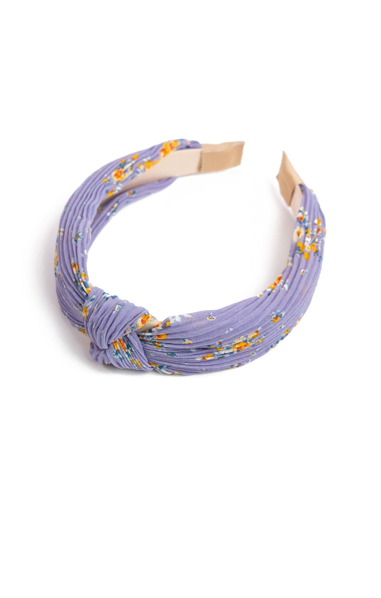 Floral Top Knot Headband Lavender - shopatgrace.com