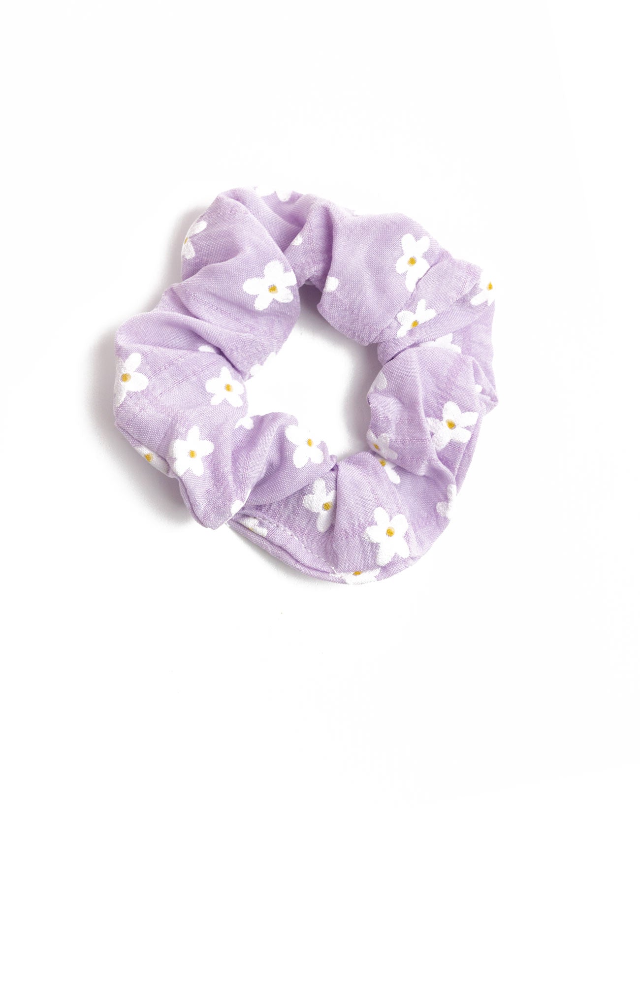 Flower Power Scrunchie Lilac - shopatgrace.com