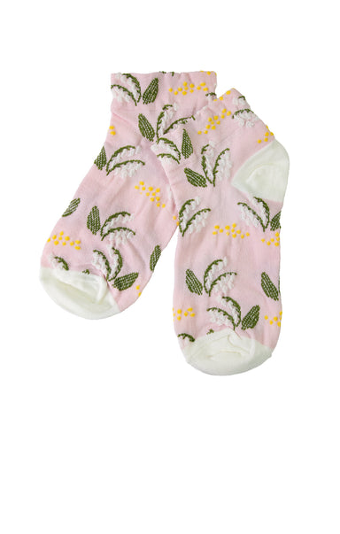 Green Reed Socks Cream - shopatgrace.com