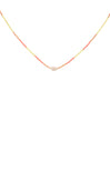 Skyler Beaded Necklace Pink - shopatgrace.com