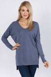 Dreamers Sweater- Darks - S/M / HTHR STEEL BLUE ShopatGrace.com