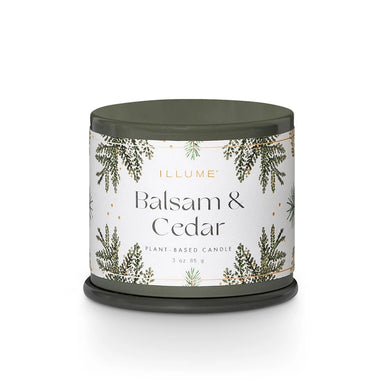Balsam & Cedar Demi Vanity Tin Candle -  ShopatGrace.com