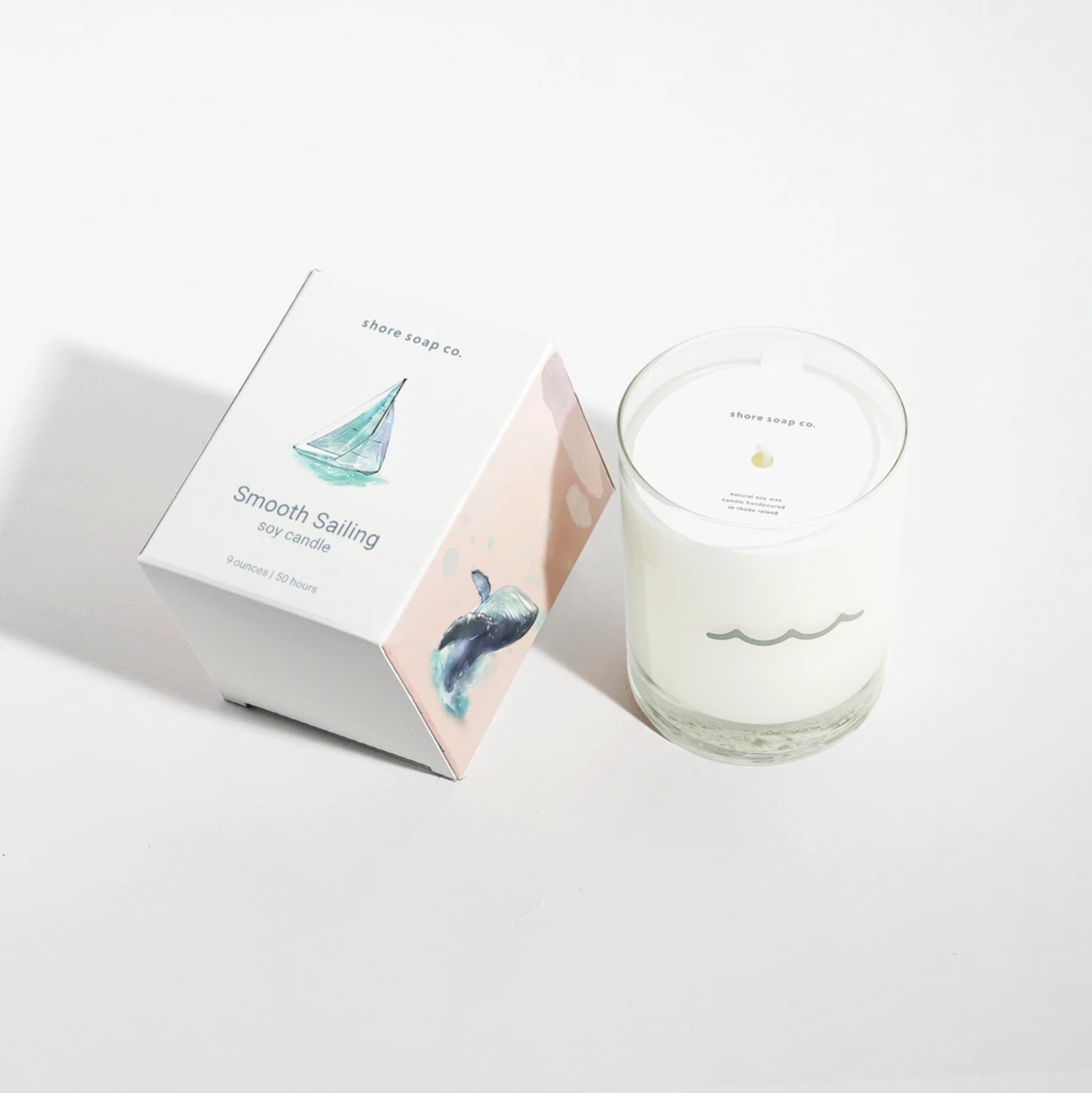 SHORE SOAP CANDLE- Smooth Sailing, Shore Soap Candle, Soy candle
